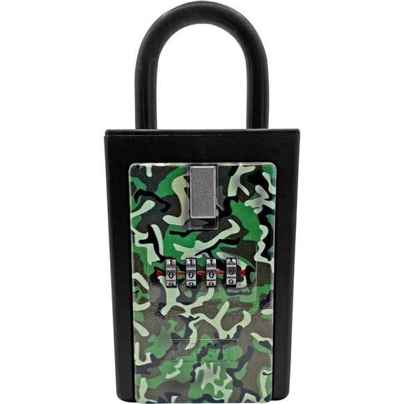 NUSET 4 Digit Number Combination Key Card Storage Lockbox In Camouflage