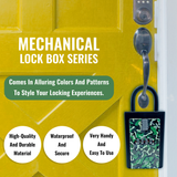 NUSET 4 Digit Number Combination Key Card Storage Lockbox